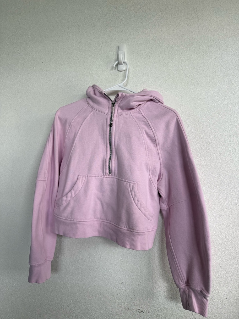 lululemon Pink Peony Scuba Half-Zip Hoodie